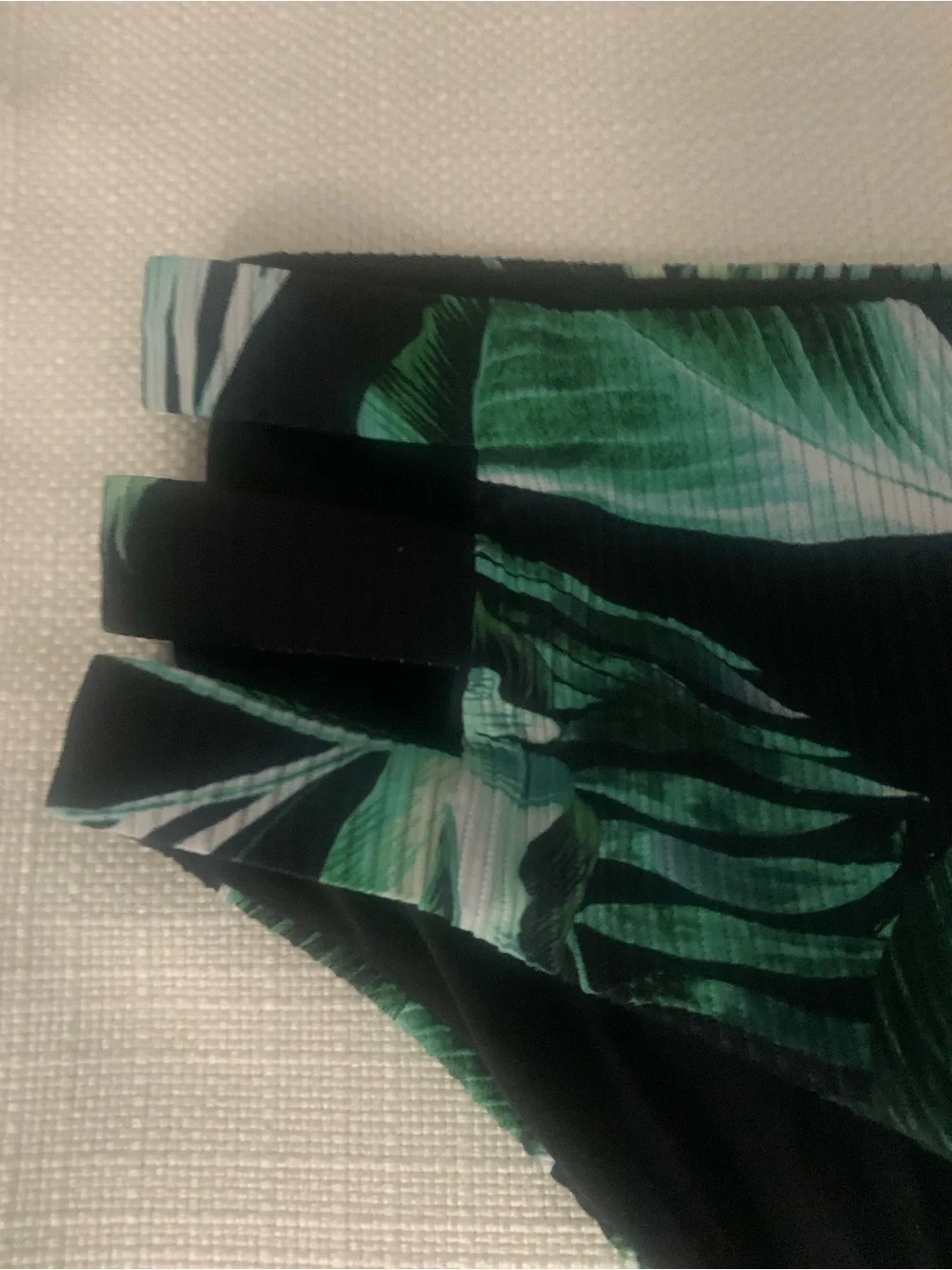 Fashion Nova Green Tropical Leaf Cutout Bikini Set